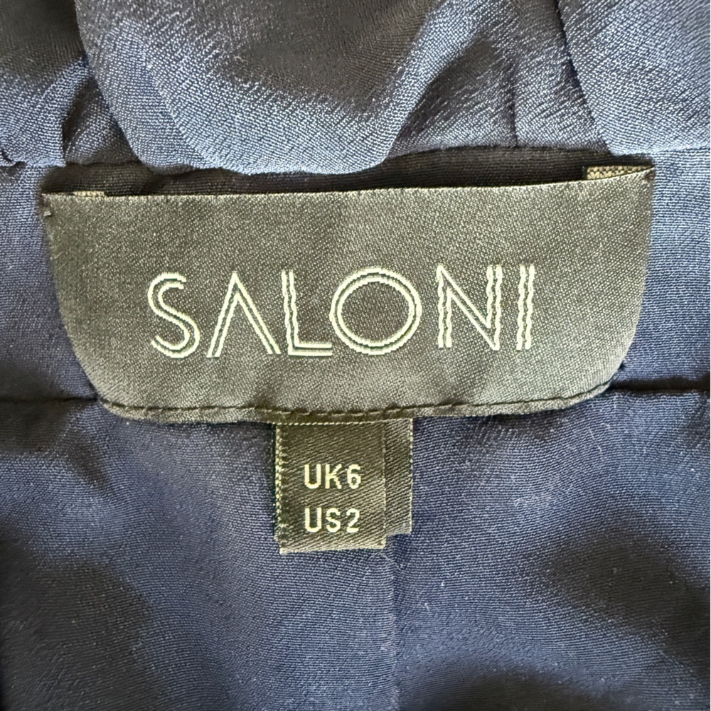 SALONI Midnight Mazarine Fleur Dress size 2 - Picture 8 of 14